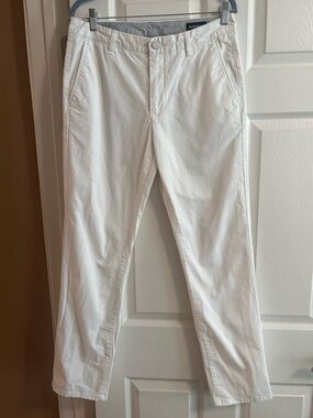 Bonobos white chino pants slim summer vacation beach resort coastal 32/32